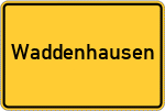 Place name sign Waddenhausen