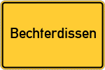 Place name sign Bechterdissen