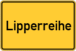 Place name sign Lipperreihe