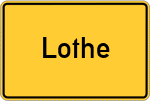 Place name sign Lothe