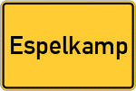 Place name sign Espelkamp