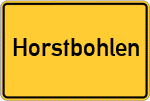 Place name sign Horstbohlen