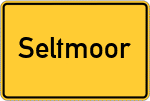 Place name sign Seltmoor