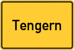 Place name sign Tengern