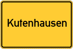 Place name sign Kutenhausen