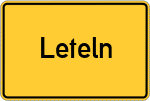 Place name sign Leteln