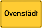 Place name sign Ovenstädt