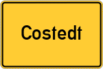 Place name sign Costedt
