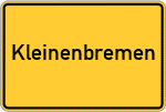 Place name sign Kleinenbremen