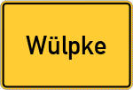 Place name sign Wülpke