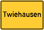 Place name sign Twiehausen