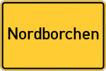 Place name sign Nordborchen