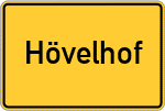 Place name sign Hövelhof