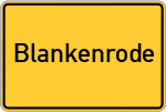 Place name sign Blankenrode
