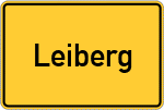 Place name sign Leiberg