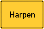 Place name sign Harpen