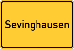 Place name sign Sevinghausen
