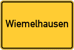 Place name sign Wiemelhausen