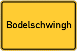 Place name sign Bodelschwingh