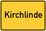 Place name sign Kirchlinde