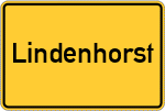 Place name sign Lindenhorst