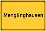 Place name sign Menglinghausen