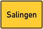 Place name sign Salingen