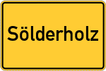 Place name sign Sölderholz