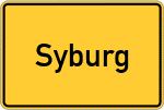 Place name sign Syburg