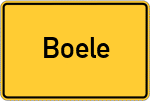 Place name sign Boele