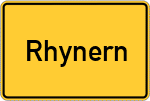 Place name sign Rhynern