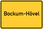 Place name sign Bockum-Hövel