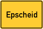 Place name sign Epscheid