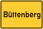 Place name sign Büttenberg