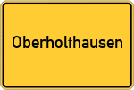 Place name sign Oberholthausen