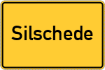 Place name sign Silschede