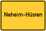 Place name sign Neheim-Hüsten