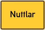 Place name sign Nuttlar