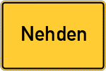 Place name sign Nehden