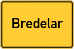 Place name sign Bredelar