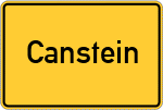 Place name sign Canstein