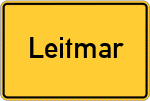 Place name sign Leitmar
