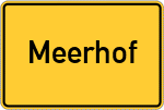 Place name sign Meerhof