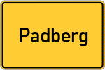 Place name sign Padberg