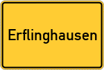 Place name sign Erflinghausen