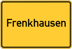 Place name sign Frenkhausen