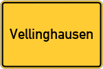 Place name sign Vellinghausen