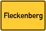 Place name sign Fleckenberg, Sauerland