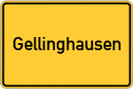 Place name sign Gellinghausen