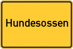 Place name sign Hundesossen, Sauerland